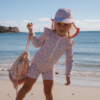 LITTLE DUTCH. Ολόσωμο μακρυμάνικο μαγιό Dreamy Flowerfield - Νο 86/92