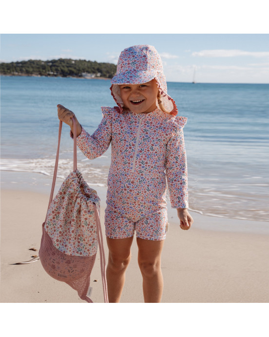 LITTLE DUTCH. Ολόσωμο μακρυμάνικο μαγιό Dreamy Flowerfield - Νο 86/92