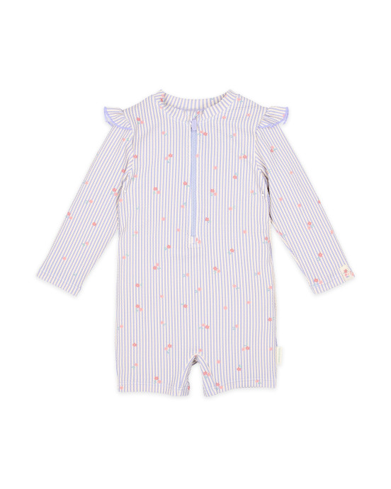 LITTLE DUTCH. Ολόσωμο μακρυμάνικο μαγιό Dreamy Stripes - Νο 74/80