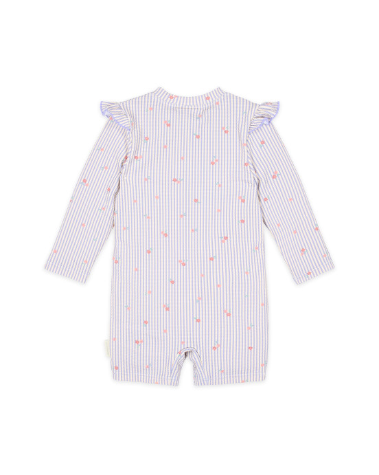 LITTLE DUTCH. Ολόσωμο μακρυμάνικο μαγιό Dreamy Stripes - Νο 74/80