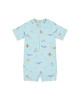 LITTLE DUTCH. Ολόσωμο κοντομάνικο μαγιό Ocean Friends - Νο 86/92