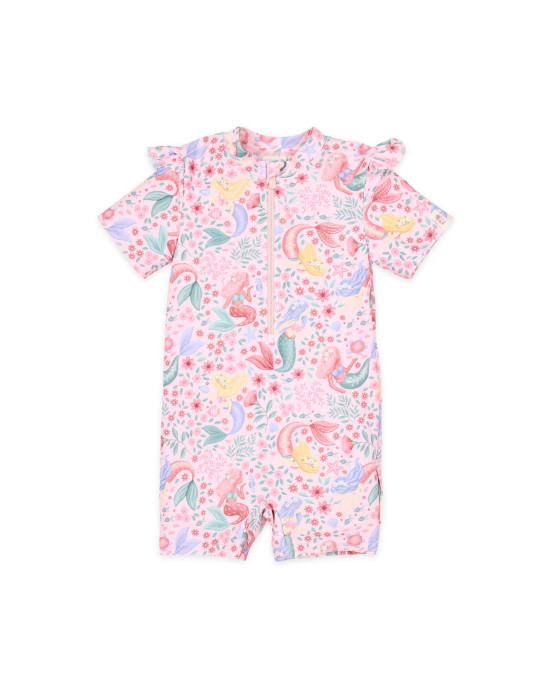 LITTLE DUTCH. Ολόσωμο κοντομάνικο μαγιό Dreamy Mermaid - Νο 74/80