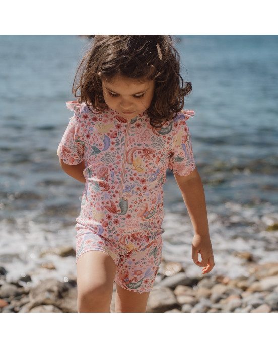 LITTLE DUTCH. Ολόσωμο κοντομάνικο μαγιό Dreamy Mermaid - Νο 98/104