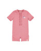 LITTLE DUTCH. Ολόσωμο κοντομάνικο μαγιό Dreamy Pink Sparkle - Νο 62/68