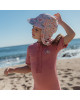 LITTLE DUTCH. Ολόσωμο κοντομάνικο μαγιό Dreamy Pink Sparkle - Νο 62/68