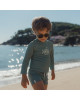 LITTLE DUTCH. Μπλουζάκι μακρυμάνικο με προστασία UV Ocean Green - Νο 62/68