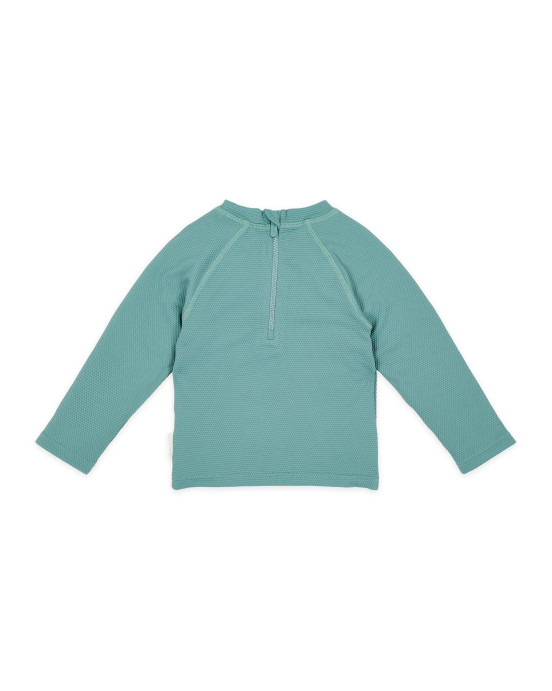 LITTLE DUTCH. Μπλουζάκι μακρυμάνικο με προστασία UV Ocean Green - Νο 62/68