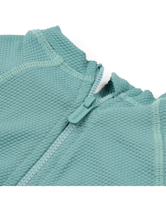 LITTLE DUTCH. Μπλουζάκι μακρυμάνικο με προστασία UV Ocean Green - Νο 86/92