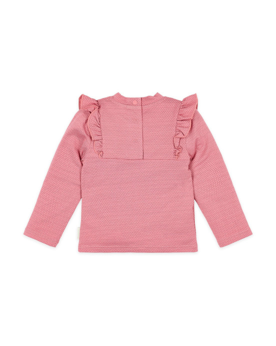 LITTLE DUTCH. Μπλουζάκι μακρυμάνικο με προστασία UV Dreamy Pink Sparkle - Νο 62/68