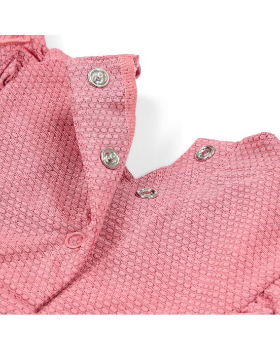LITTLE DUTCH. Μπλουζάκι μακρυμάνικο με προστασία UV Dreamy Pink Sparkle - Νο 62/68