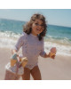 LITTLE DUTCH. Μπλουζάκι μακρυμάνικο με προστασία UV Dreamy Stripes - Νο 62/68