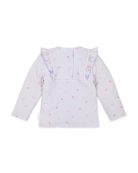 LITTLE DUTCH. Μπλουζάκι μακρυμάνικο με προστασία UV Dreamy Stripes - Νο 62/68