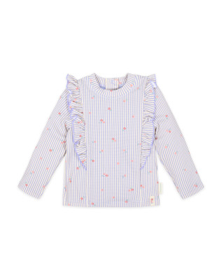LITTLE DUTCH. Μπλουζάκι μακρυμάνικο με προστασία UV Dreamy Stripes - Νο 86/92