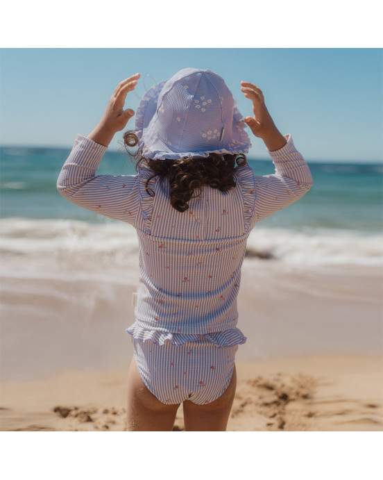 LITTLE DUTCH. Μπλουζάκι μακρυμάνικο με προστασία UV Dreamy Stripes - Νο 86/92