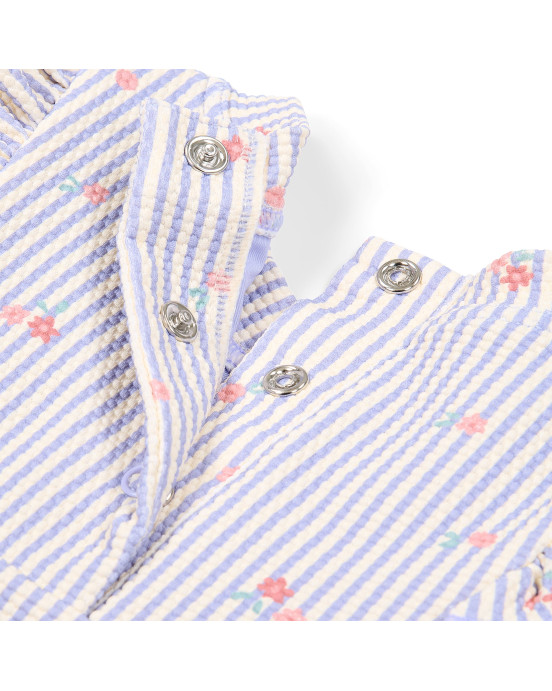 LITTLE DUTCH. Μπλουζάκι μακρυμάνικο με προστασία UV Dreamy Stripes - Νο 86/92