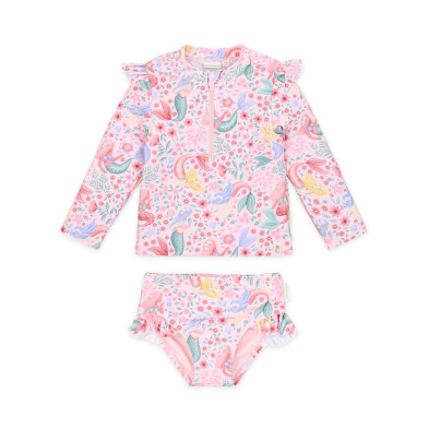 LITTLE DUTCH. Σετ μπλουζάκι μακρυμάνικο και μαγιό μπικίνι UV Dreamy Mermaid - Νο 74/80