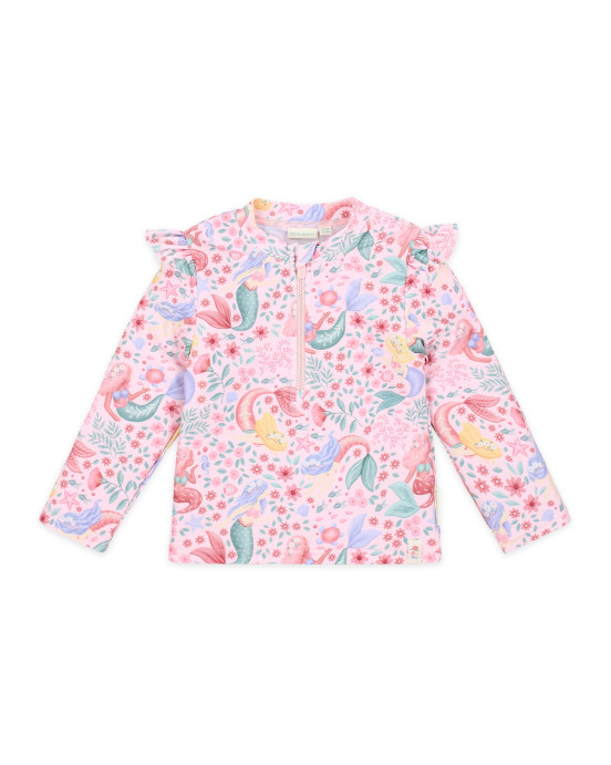 LITTLE DUTCH. Σετ μπλουζάκι μακρυμάνικο και μαγιό μπικίνι UV Dreamy Mermaid - Νο 86/92