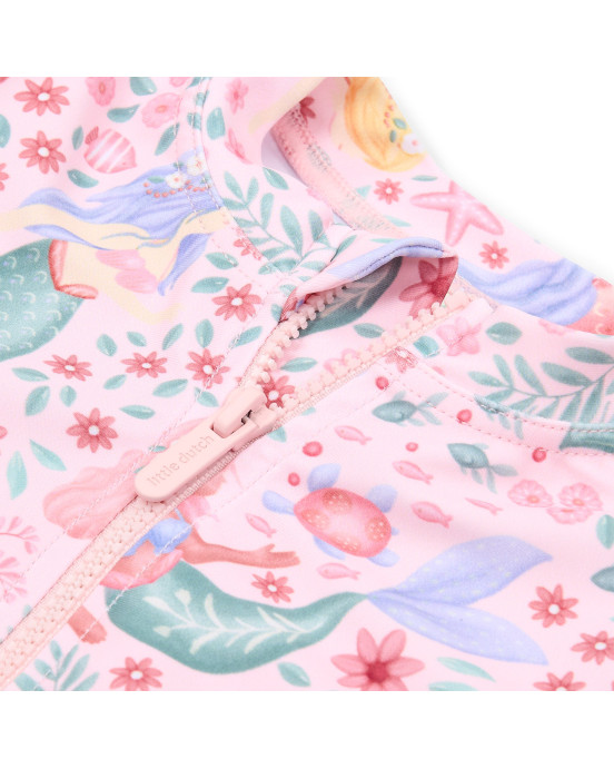 LITTLE DUTCH. Σετ μπλουζάκι μακρυμάνικο και μαγιό μπικίνι UV Dreamy Mermaid - Νο 98/104