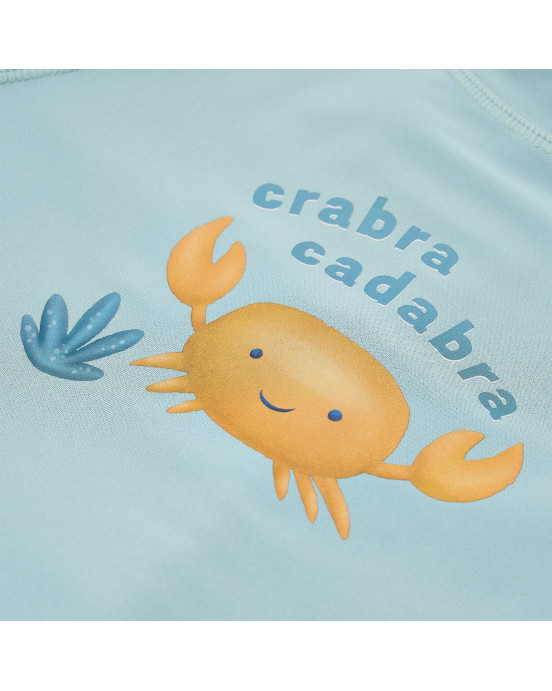 LITTLE DUTCH. Μπλουζάκι κοντομάνικο με προστασία UV Ocean Breeze - Νο 62/68