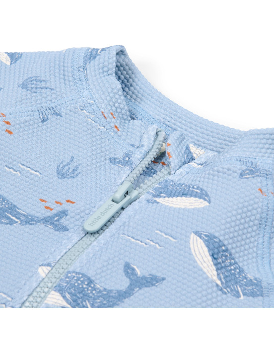 LITTLE DUTCH. Μπλουζάκι κοντομάνικο με προστασία UV Ocean Splash - Νο 98/104