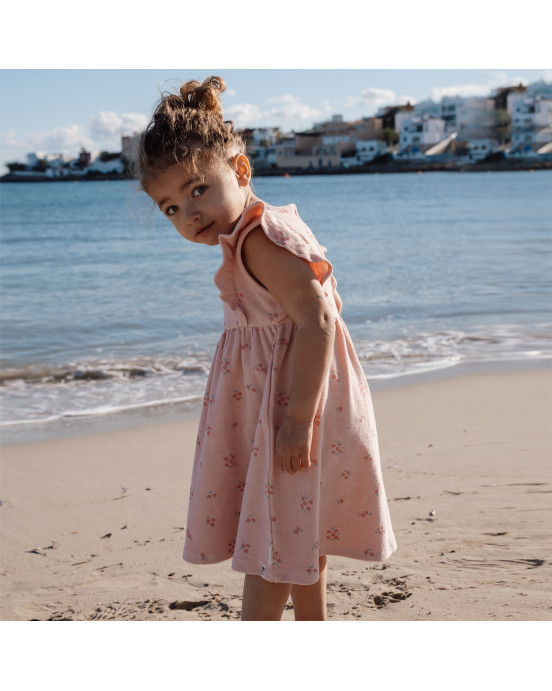LITTLE DUTCH. Φορεματάκι πετσετέ Dreamy Pink - Νο 62/68