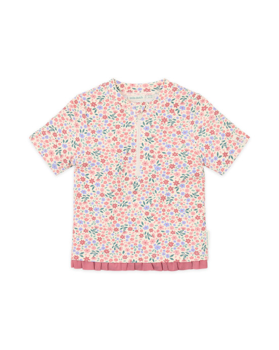 LITTLE DUTCH. Μπλουζάκι κοντομάνικο με προστασία UV Dreamy Flowerfield - Νο 74/80