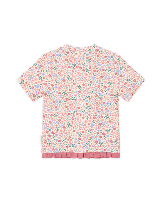 LITTLE DUTCH. Μπλουζάκι κοντομάνικο με προστασία UV Dreamy Flowerfield - Νο 74/80