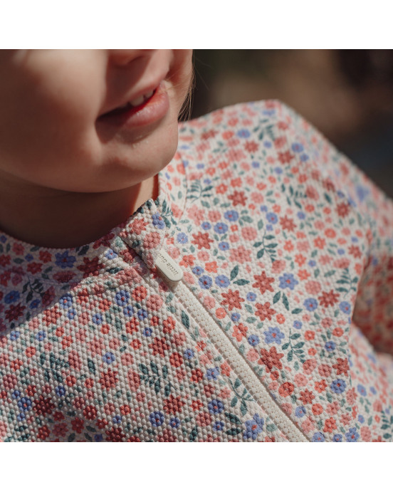 LITTLE DUTCH. Μπλουζάκι κοντομάνικο με προστασία UV Dreamy Flowerfield - Νο 98/104