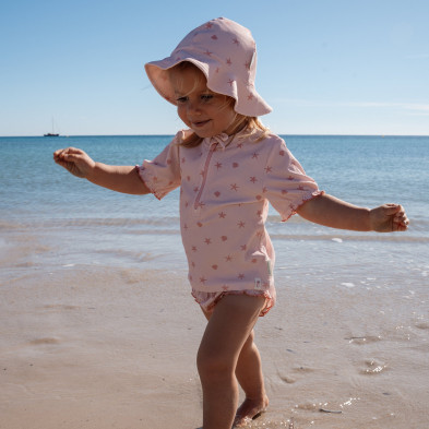 LITTLE DUTCH. Μπλουζάκι κοντομάνικο με προστασία UV Dreamy Seashells - Νο 74/80