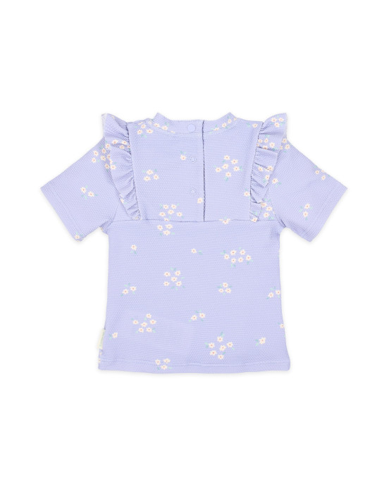 LITTLE DUTCH. Σετ μπλουζάκι κοντομάνικο και μαγιό μπικίνι UV Dreamy Lavender - Νο 74/80