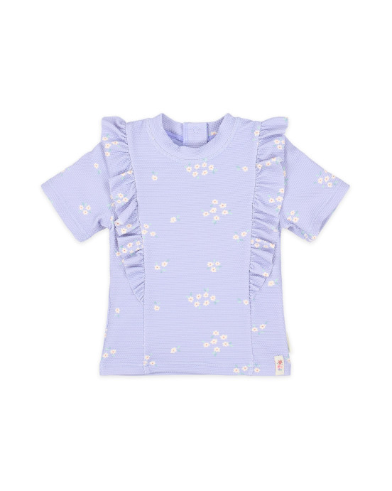 LITTLE DUTCH. Σετ μπλουζάκι κοντομάνικο και μαγιό μπικίνι UV Dreamy Lavender - Νο 98/104