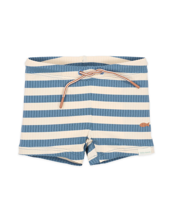 LITTLE DUTCH. Παιδικό μαγιό για αγόρια Ocean Blue Stripes - Νο 62/68