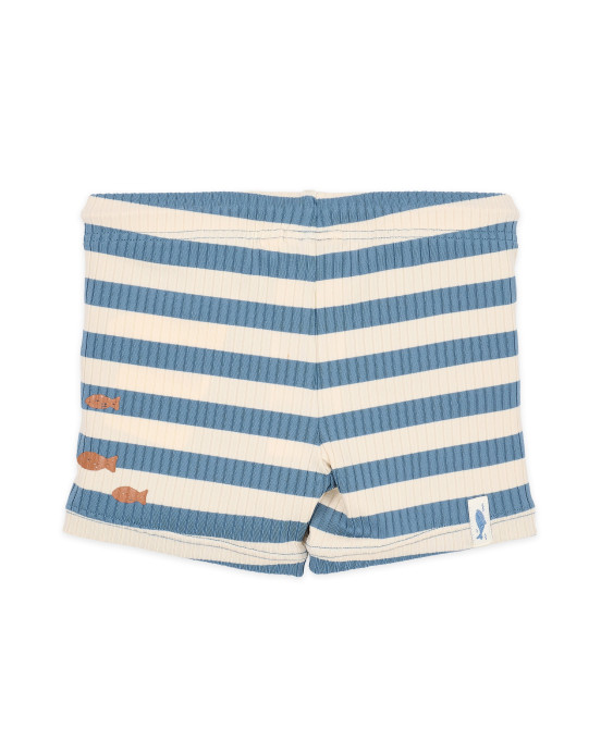 LITTLE DUTCH. Παιδικό μαγιό για αγόρια Ocean Blue Stripes - Νο 62/68