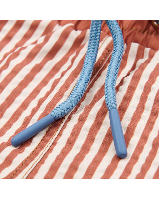 LITTLE DUTCH. Παιδικό μαγιό βερμούδα για αγόρια Ocean Brown Stripes - Νο 62/68