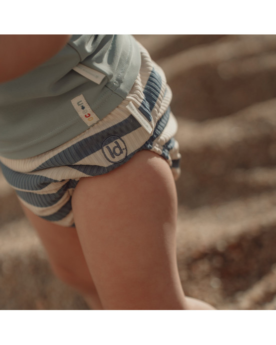 LITTLE DUTCH. Μαγιό πάνα Ocean Blue Stripes - Νο 74/80