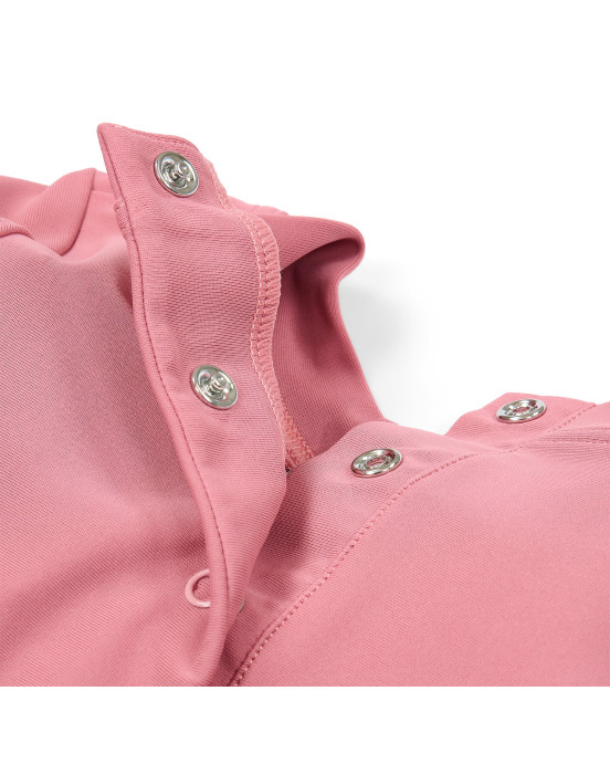 LITTLE DUTCH. Ολόσωμο μακρυμάνικο μαγιό με βολάν Dreamy Pink - Νο 98/104