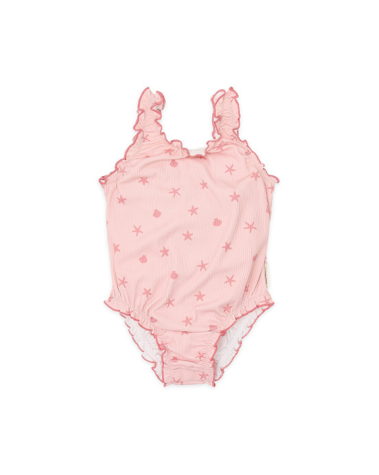 LITTLE DUTCH. Ολόσωμο μαγιό με βολάν Dreamy Seashells - Νο 74/80