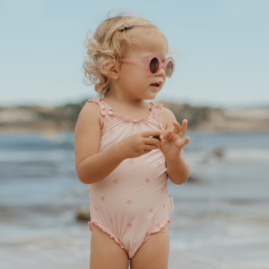 LITTLE DUTCH. Ολόσωμο μαγιό με βολάν Dreamy Seashells - Νο 98/104