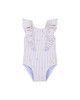 LITTLE DUTCH. Ολόσωμο μαγιό με βολάν Dreamy Stripes - Νο 98/104