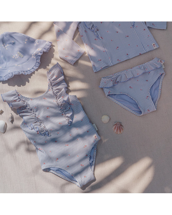 LITTLE DUTCH. Ολόσωμο μαγιό με βολάν Dreamy Stripes - Νο 98/104