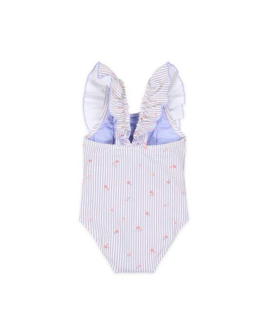 LITTLE DUTCH. Ολόσωμο μαγιό με βολάν Dreamy Stripes - Νο 98/104