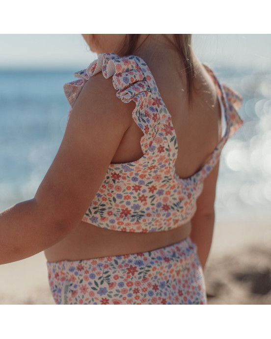 LITTLE DUTCH. Παιδικό σετ μπικίνι με βολάν Dreamy Flowerfield - Νο 74/80