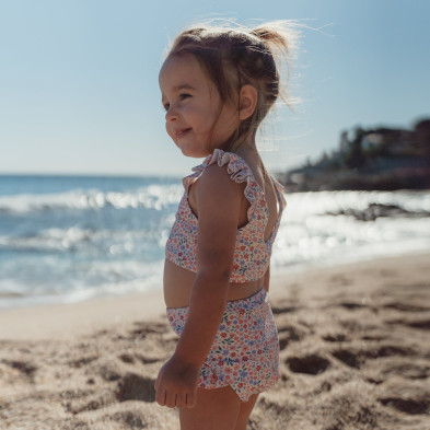 LITTLE DUTCH. Παιδικό σετ μπικίνι με βολάν Dreamy Flowerfield - Νο 86/92