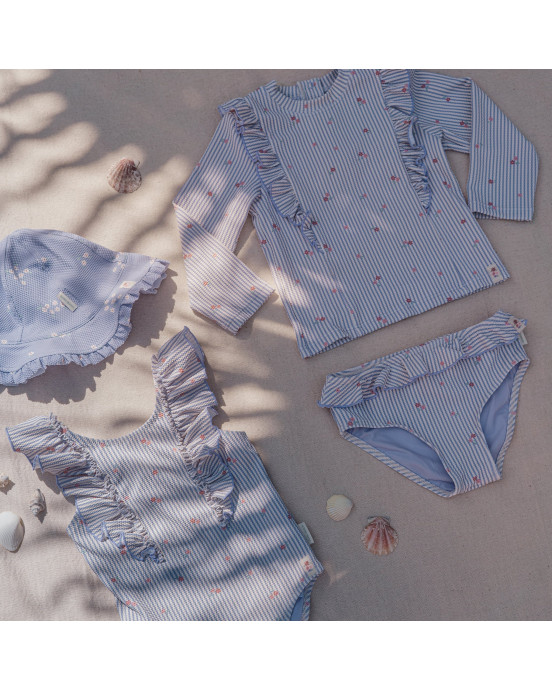 LITTLE DUTCH. Παιδικό μαγιό μπικίνι με βολάν Dreamy Stripes - Νο 74/80