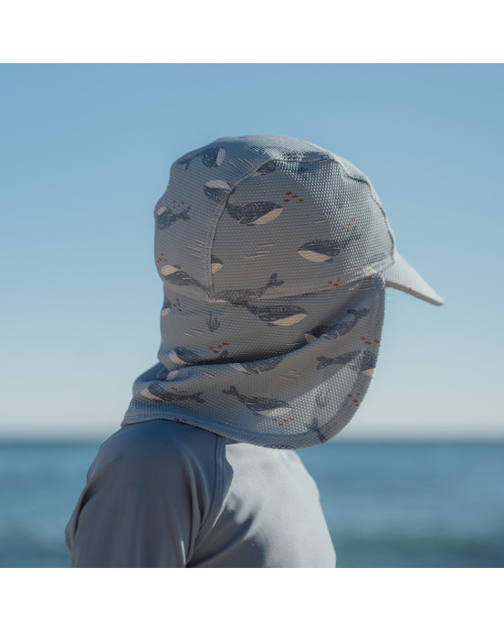 LITTLE DUTCH. Παιδικό καπέλο ήλιου Ocean Splash - Νο 1 (41-45εκ.)