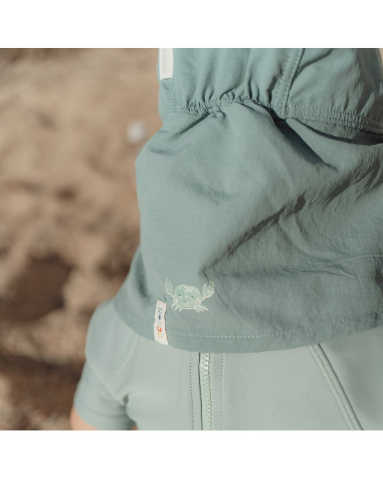 LITTLE DUTCH. Παιδικό καπέλο ήλιου Ocean Green - Νο 3 (48,5-50εκ.)