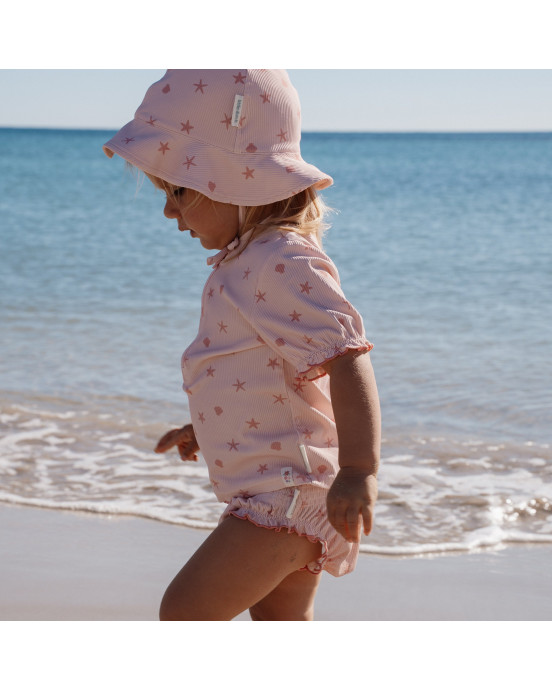 LITTLE DUTCH. Παιδικό καπέλο ήλιου Dreamy Seashells - Νο 3 (48,5-50εκ.)