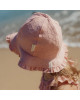 LITTLE DUTCH. Παιδικό καπέλο ήλιου Dreamy Pink Rose - Νο 2 (45-47,5εκ.)