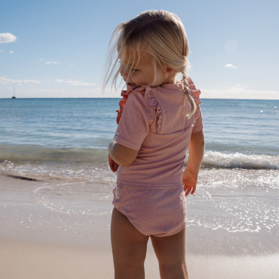 LITTLE DUTCH. Μαγιό πάνα Dreamy Pink Rose - Νο 74/80