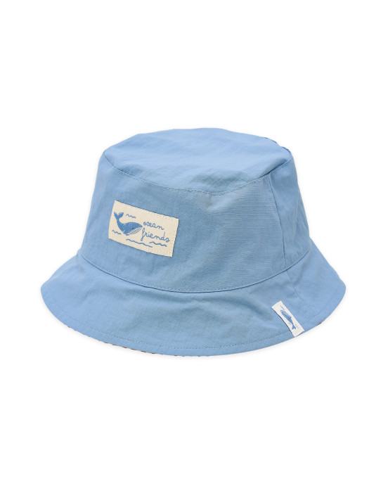 LITTLE DUTCH. Παιδικό καπέλο ήλιου διπλής όψης Ocean Blue - Νο 3 (48,5-50εκ.)